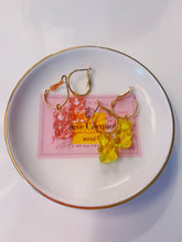 Load image into Gallery viewer, Gummy Bear Hoops- Pink