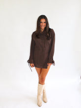 Load image into Gallery viewer, Pin Stripe Chocolate Skort Set