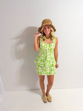 Load image into Gallery viewer, Green &amp; White Printed Set