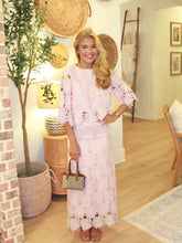 Load image into Gallery viewer, Baby Pink Eyelet Skirt &amp; Top Set