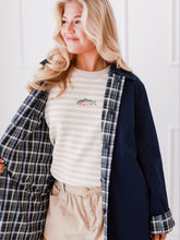 Load image into Gallery viewer, Embroidered Stripe Trout Sweater