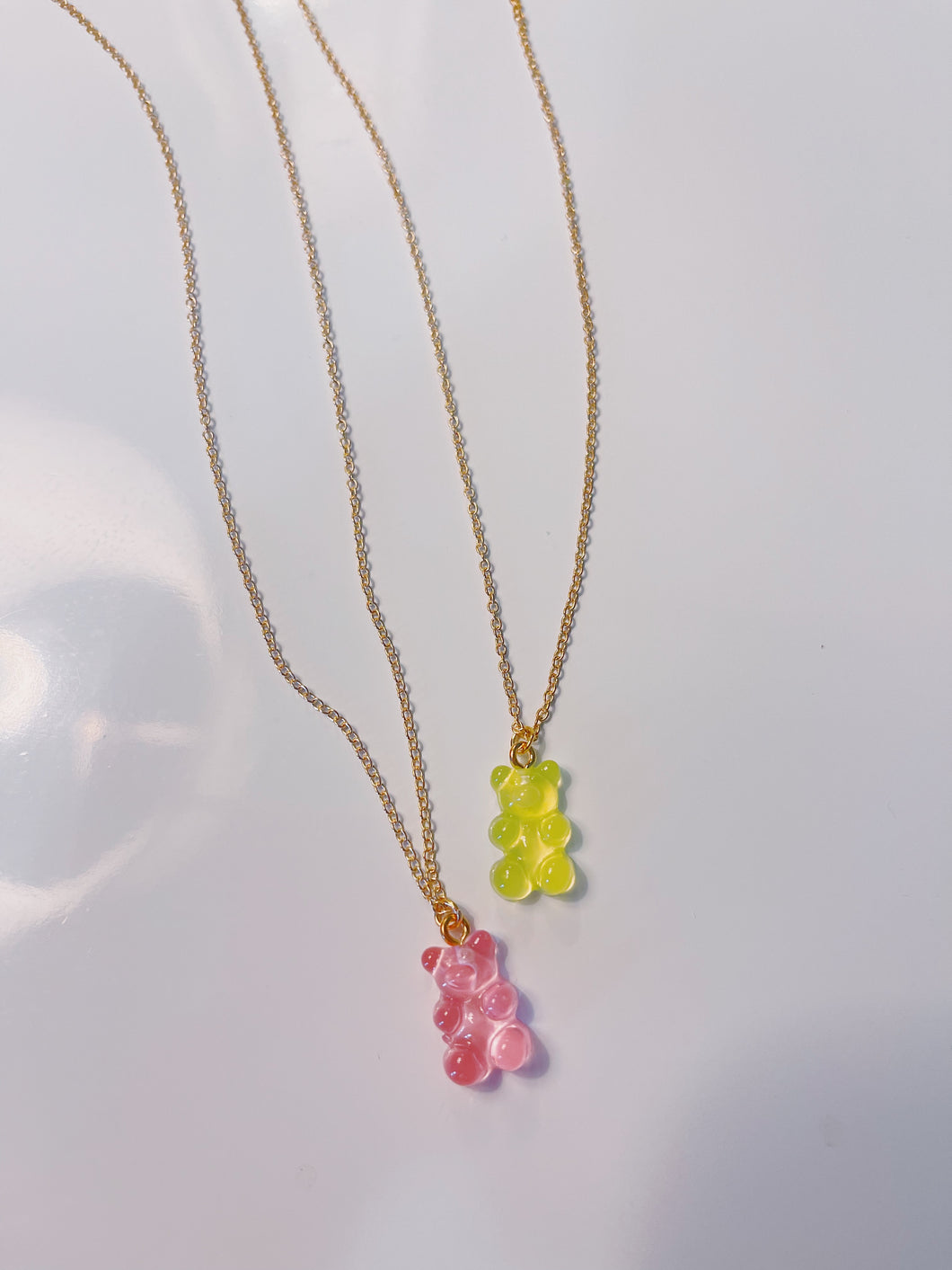 Gummy Bear Necklace- Pink
