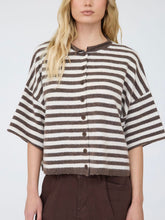 Load image into Gallery viewer, Sarah Striped Sweater- Brown &amp; Cream