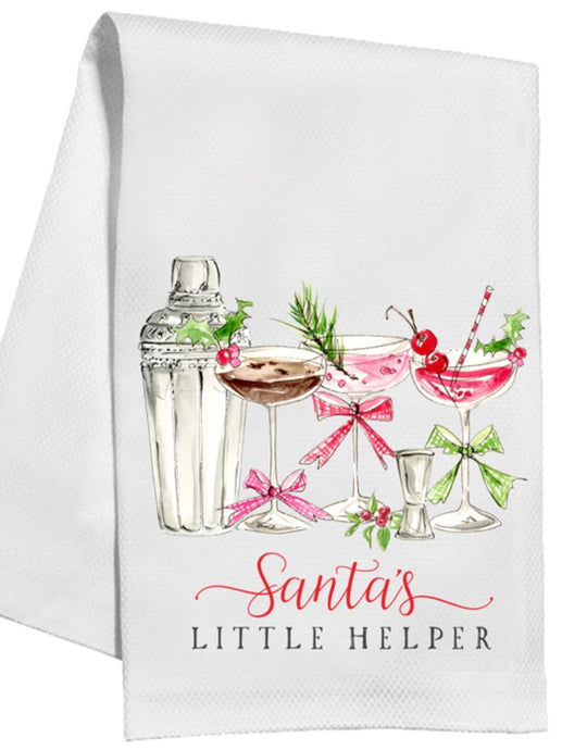 ‘Santa’s Little Helper’ Tea Towel