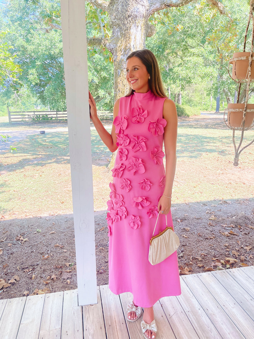 floral applique maxi dress Fresh Bloom Strapless Midi in Nude Not Fitted Endless Rose Strapless Floral Appliqu