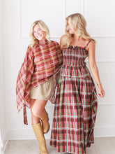 Load image into Gallery viewer, Autumn Plaid Cape Top