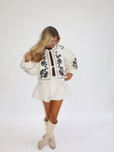 Load image into Gallery viewer, Embroidered Quilted Jacket- Taupe