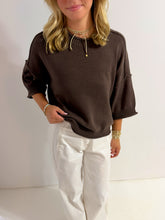 Load image into Gallery viewer, Rollneck Sweater- Chocolate Brown