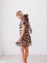 Load image into Gallery viewer, Organza Zebra Cocktail Dress