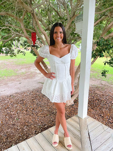 White Eyelet Romper