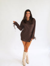 Load image into Gallery viewer, Pin Stripe Chocolate Skort Set