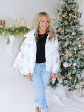 Load image into Gallery viewer, Floral Puffer Jacket