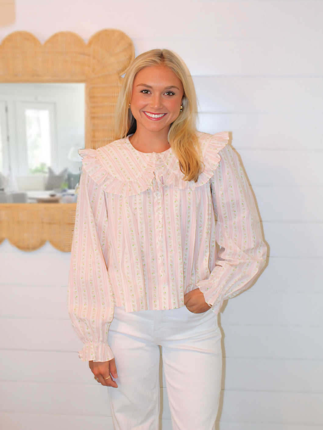 The Coastline Top- Pink