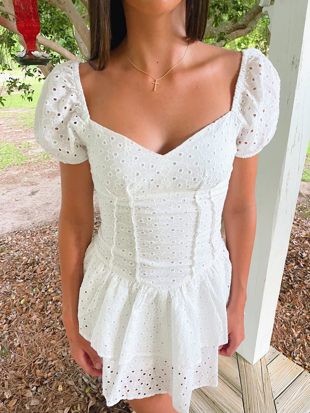 White Eyelet Romper