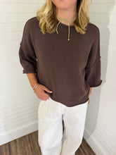 Load image into Gallery viewer, Rollneck Sweater- Chocolate Brown