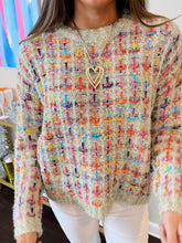 Load image into Gallery viewer, Tweed Shimmer Sweater