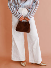 Load image into Gallery viewer, Suede Lucia Bag- Chocolate Brown