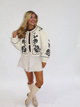 Load image into Gallery viewer, Embroidered Quilted Jacket- Taupe
