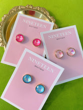 Load image into Gallery viewer, Fun Stone Studs- Neon Pink