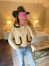 Load image into Gallery viewer, Collared Cardigan- Oatmeal