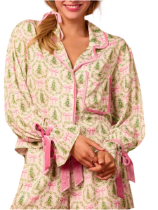 Fancy Frills Holiday Pajama Set