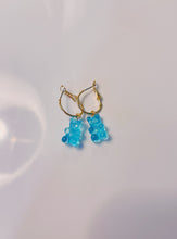Load image into Gallery viewer, Gummy Bear Hoops- Blue