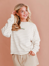 Load image into Gallery viewer, Embroidered Stripe Trout Sweater