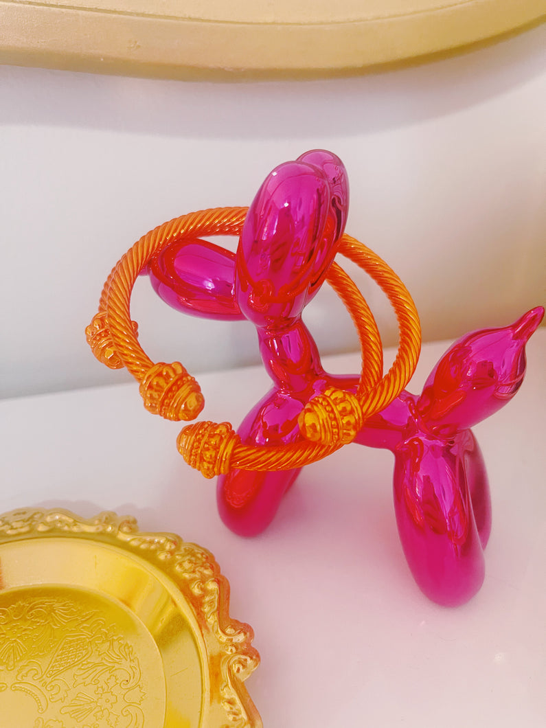 Metallic Orange Designer Cuff