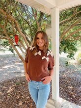 Load image into Gallery viewer, Sadie Bow Sweater- Brown