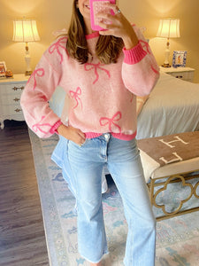 Pink Bow Sweater