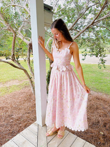 Floral Scallop Skirt and Top Set