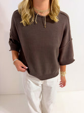 Load image into Gallery viewer, Rollneck Sweater- Chocolate Brown
