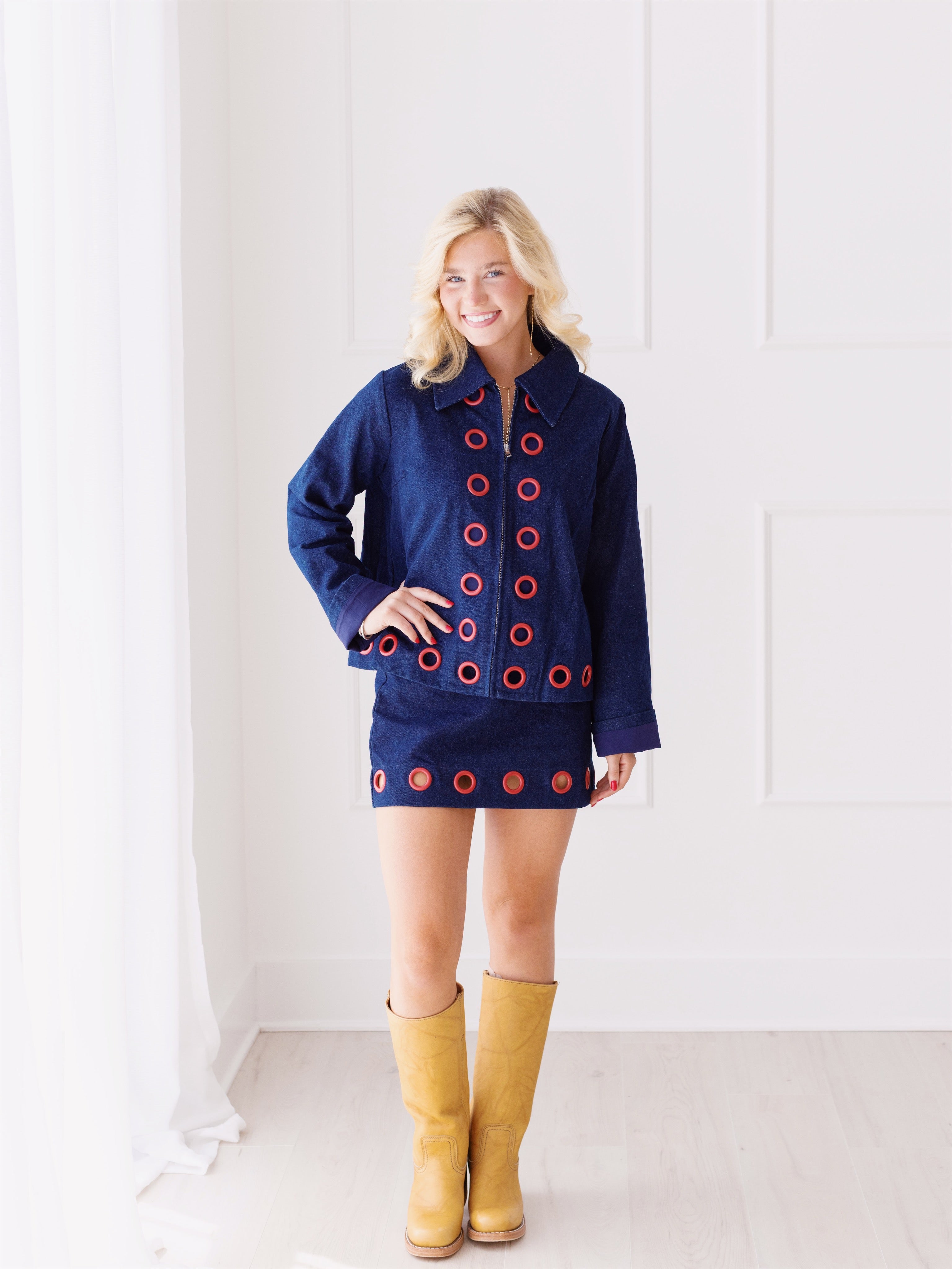 Funky Fall Denim Jacket
