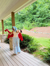 Load image into Gallery viewer, Light Blue Eyelet Pants