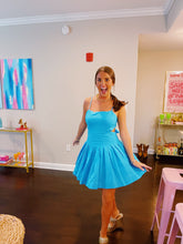 Load image into Gallery viewer, Aqua Mini Dress