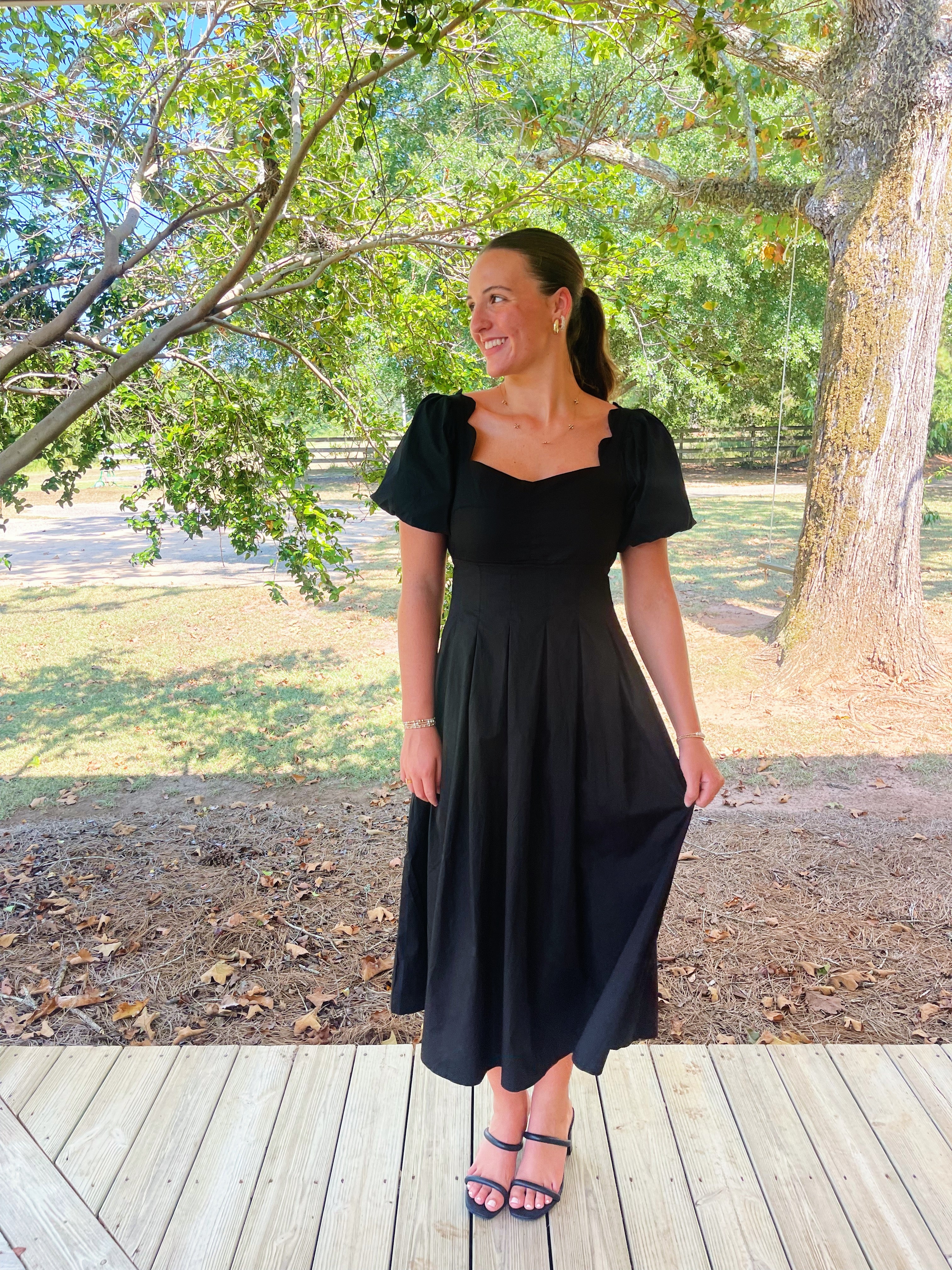 Black Scalloped Midi Shop Nineteen Boutique Black Scalloped Midi Shop Nineteen Boutique