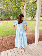 Load image into Gallery viewer, Scalloped Trim Maxi Dress