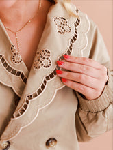 Load image into Gallery viewer, Embroidered Cropped Jacket in Khaki
