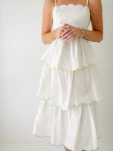 Load image into Gallery viewer, English Factory Scallop Tiered Dress