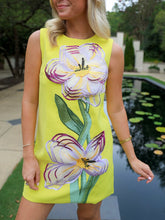 Load image into Gallery viewer, Sunflower Appliqué Mini Dress
