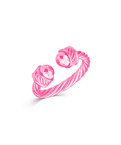 Cable Ring- Barbie Pink