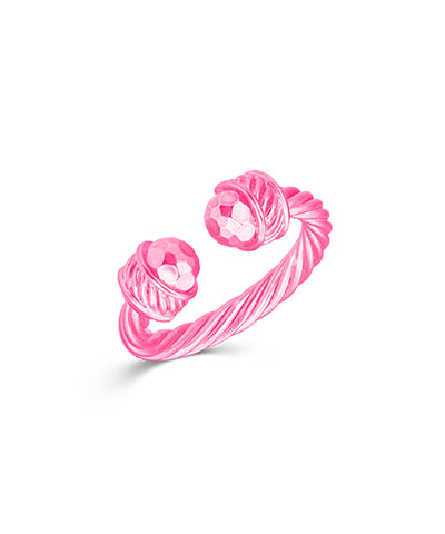 Cable Ring- Barbie Pink