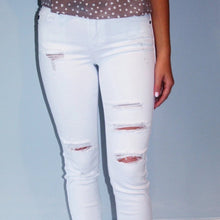 Load image into Gallery viewer, No Worries White Jean