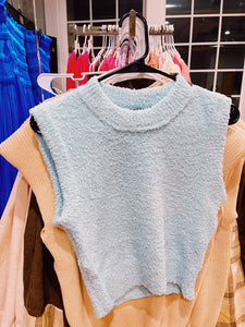Baby Blue Sleeveless Sweater