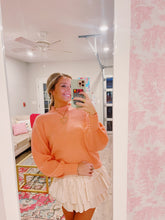 Load image into Gallery viewer, Coral Puff Sleeve Sweater