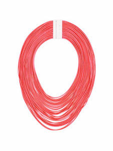Zenzii Rope Necklace in Peachy Pink