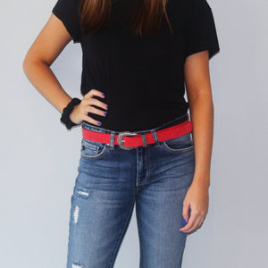 Red Cowgirl Belt