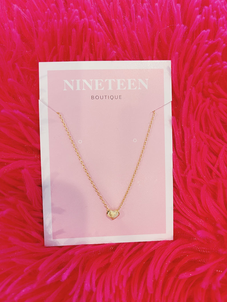 Dainty Gold Heart Necklace
