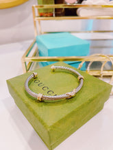 Load image into Gallery viewer, Three Charm Dainty Cable Bracelet