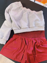 Load image into Gallery viewer, Smocked Shorts- Burgundy